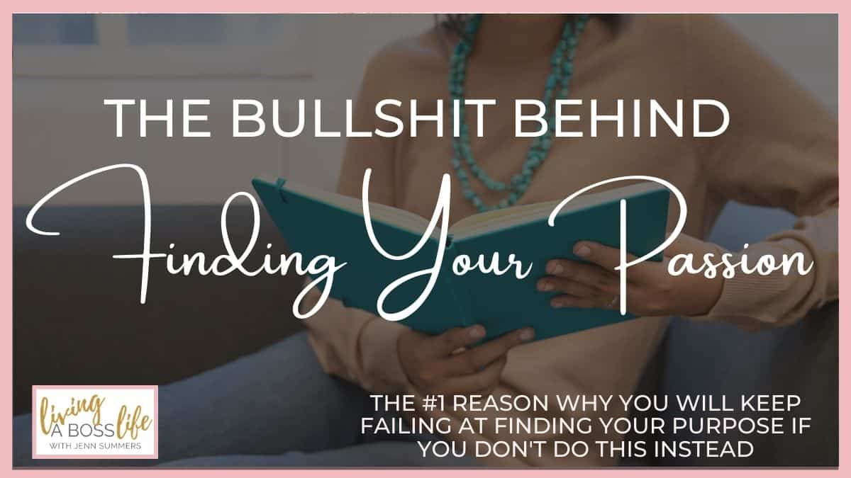 We have all heard that finding your passion, finding your purpose is the key to life. Let me tell you what I learnt... finding your passion is bull shit. Learn how to stop failing at find your passion and start winning in your life right now!
