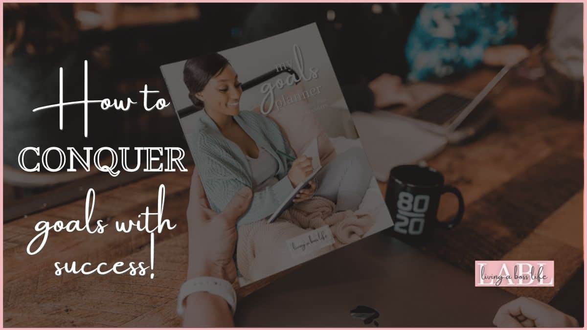 Conquer you goals with 7 essential steps you need to know about. If you struggle with achieving your goals we have got an extremely detailed post to help you conquer your goals the right way or the SMART way whichever you choose. See it all and start crushing your goals once and for all! Free planner inside! #ConquerYourGoals #SettingGoals #HowToSetGoals #HowToCrushYourGoals #GoalSetting #SMARTGoals #Goals #Accountability #Success GoalPlanning #NewYearsResolutions #GoalWorkbook